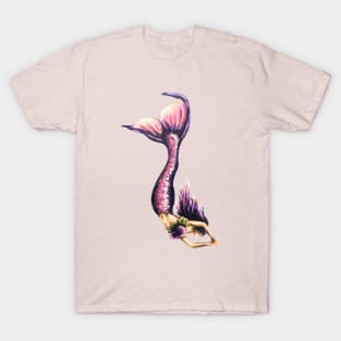 Diving Pink Mermaid T-Shirt